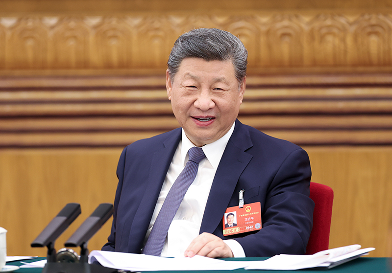 2026年3月5日下午，中共中央总书记、国家主席、中央军委主席习近平参加他所在的十四届全国人大四次会议江苏代表团审议。